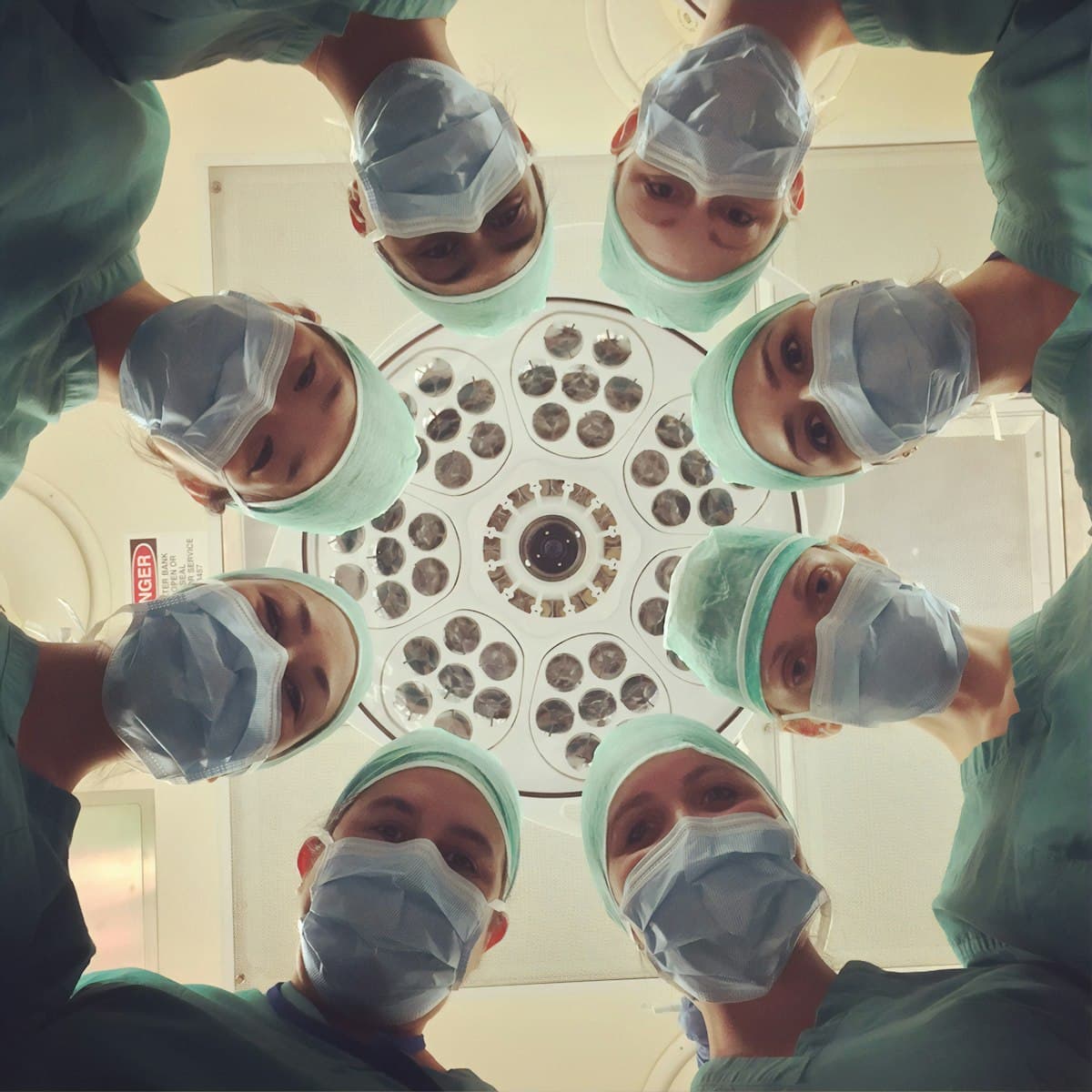 Surgical team in theatre